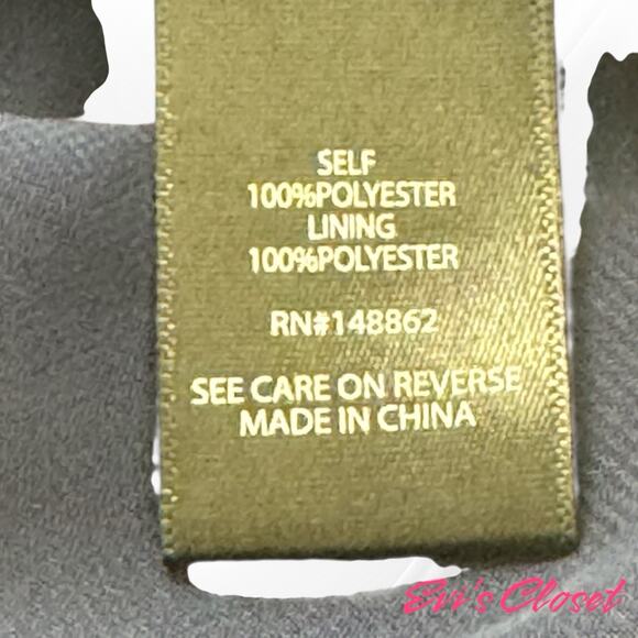 Torrid Navy Silver Pink Chiffon Plus Sz 3/ 22 Cold Shoulder Short Sleeve Top - Picture 14 of 16